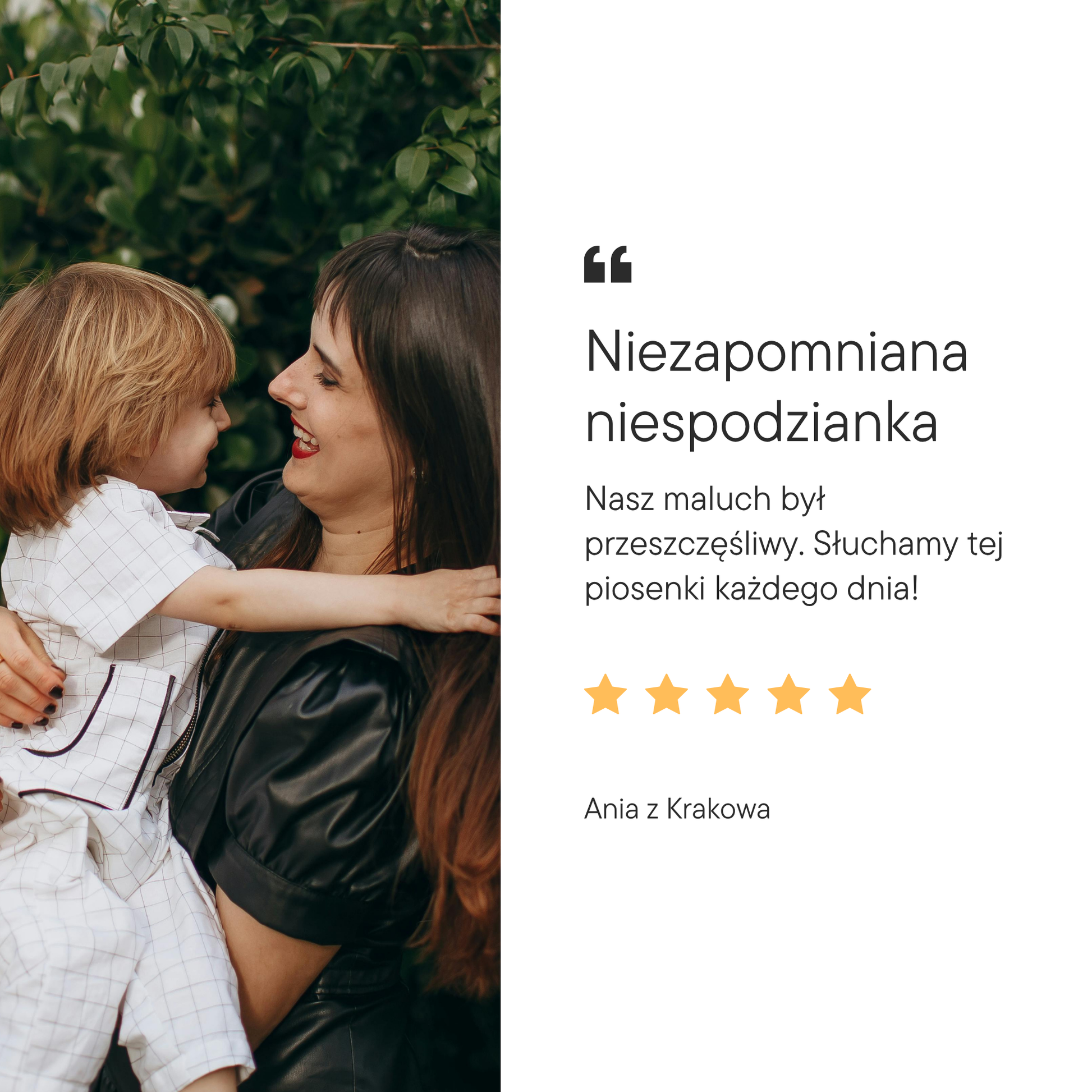 Spersonalizowana piosenka dla dziecka