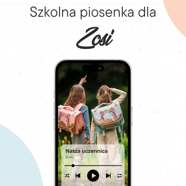 Spersonalizowana piosenka na rozpoczęcie szkoły - zdjęcie produktu 1